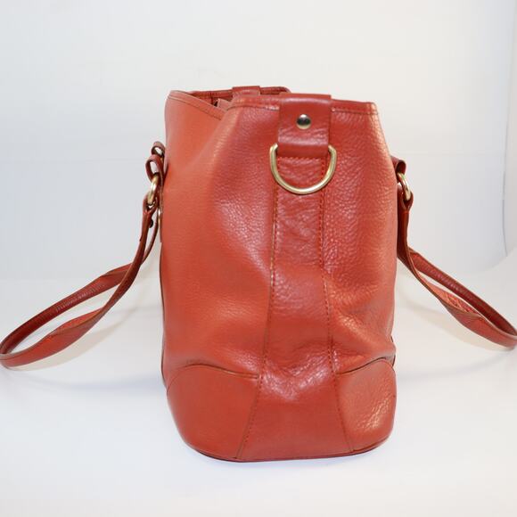 Vintage Chloé Large Burnt Orange Leather Tote - Picture 3 of 9